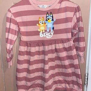 H&M Pink Striped Bluey Dress